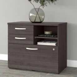 Studio A Storage Cabinet With Drawers By Bush Business Furniture - White -Office Storage Sales 7f6d7806 ec90 45e6 bc5d 68531f9235fb