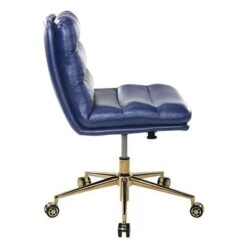 Legacy Office Chair In Faux Leather With Gold Base - Cream -Office Storage Sales 802b638d 341c 4504 9f3d fb2e0e4901d1