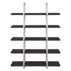 Rye Studio Tivoli Contemporary Open Bookcase With 5 Shelves - Brown -Office Storage Sales 809486d3 2eae 47b0 8c06 206ddc9cb890