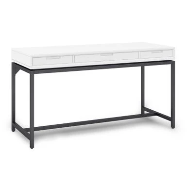 WYNDENHALL Devlin SOLID HARDWOOD Industrial 60 Inch Wide Desk - Hickory Brown 3 WYNDENHALL Devlin SOLID HARDWOOD Industrial 60 Inch Wide Desk - Hickory Brown - Image 3