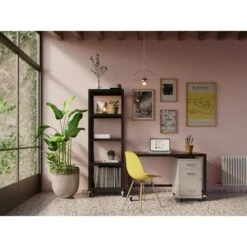 Space Solutions 18" Deep 3 Drawer Mobile Metal Cabinet, Arctic Silver - Silver - Letter -Office Storage Sales 81507846 1460 412c 8139 6187c7e5ee16