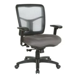 Breathable Mesh Back Office Chair With Upholstered Fabric Seat - Blue -Office Storage Sales 820f13eb 6546 481a a2b6 61cf78560d6a