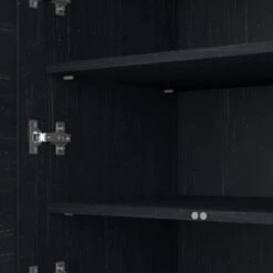 41.7-inch Cabinet With Drawer - 23.74"L X 16.06"W X 41.69"H - Antique Black/Hansen Cherry -Office Storage Sales 82be29eb 3779 4861 b121 24bbf42bbc88