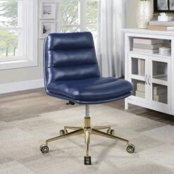 Legacy Office Chair In Faux Leather With Gold Base - Cream -Office Storage Sales 82e69276 b177 405c 8404 cf8cba320814