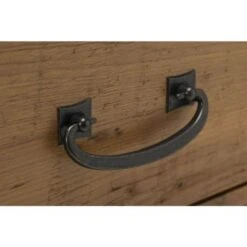 Ironworks 48W Writing Desk From Kathy Ireland Home By Bush Furniture - Vintage Golden Pine -Office Storage Sales 83b50972 cc62 424f bfe3 ded86497fd05