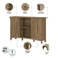 Salinas Accent Storage Cabinet By Bush Furniture - Tan -Office Storage Sales 842de2e0 971d 47ec 9139 03d2fadad457