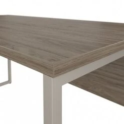 Hybrid 60W X 30D L Shaped Table Desk By Bush Business Furniture - Storm Gray -Office Storage Sales 877811b7 1436 4605 8b79 12d1f9aa6f55