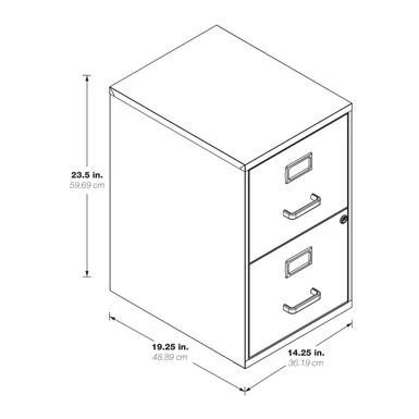 Metal File Cabinet - Tan W/Casters 5 Metal File Cabinet - Tan W/Casters - Image 5