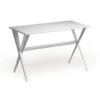 The Curated Nomad Tachevah Mid-century Modern White Desk - Painted - White