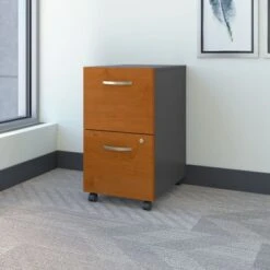 Series C 2 Drawer Mobile File Cabinet By Bush Business Furniture - Mahogany -Office Storage Sales 87ba1c59 cad9 47d8 ab41 572bdbfa88b4
