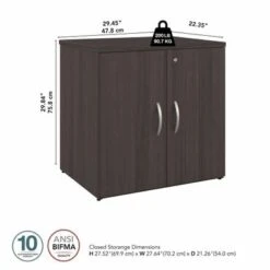 Studio C Office Storage Cabinet With Doors By Bush Business Furniture - Storm Gray -Office Storage Sales 87d0bcb4 467b 4797 938c df1b25fccfdc