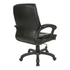 Executive Mid-Back Faux Leather Chair With Stitching - Black 13 Executive Mid-Back Faux Leather Chair With Stitching - Black -Office Storage Sales 891ff1a8 ebee 4baa ae5a d04942892bf0