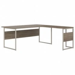 Hybrid 72W X 36D L Shaped Table Desk By Bush Business Furniture - Storm Gray -Office Storage Sales 895d333a 363f 43e9 81db d93422d5b97c
