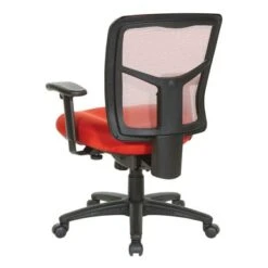 Breathable Mesh Back Office Chair With Upholstered Fabric Seat - Grey -Office Storage Sales 8be635d9 cab9 4f0b b4ce c12211909181