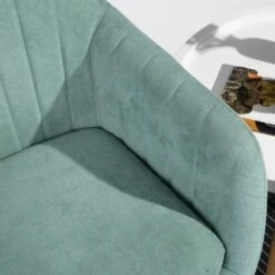 Green Fabric Ergonomically Upholstered Rocking Chair With Armrest - Green -Office Storage Sales 8bf38836 4a51 4fc4 9f5b c5ccdbf92a96