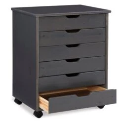 Carlisle Six Drawer Wide Roll Cart Grey -Office Storage Sales 8c1f3620 f823 4584 a6bc 6ef9affc6400