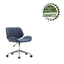 Porthos Home Orli Office Chair, PU Or Fabric Upholstery, Contoured Back/Seat - Black - PU -Office Storage Sales 8dbcb788 8b99 4ad7 858a 3789c27e7092