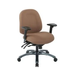 Multi-Function Mid-Office Chair With Seat Slider And Titanium Finish Base - Black -Office Storage Sales 8e0a1672 0928 4661 8e7d 2318c96bf3a6