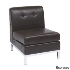 Wall Street Faux Leather Armless Chair - Wall Street Armless Chair, Smoke Faux Leather -Office Storage Sales 8e810a67 b3ad 405a b0fe e1c0195face5