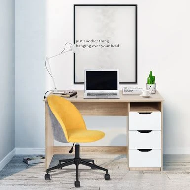 Porch & Den Two-tone Micro-suede Upholstery Home Office Task Chair - N/A - Blue 3 Porch & Den Two-tone Micro-suede Upholstery Home Office Task Chair - N/A - Blue - Image 3