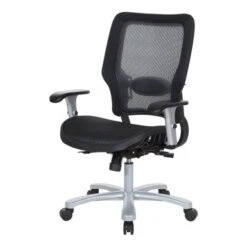 Big & Tall Ergonomic Chair With Aluminum Base - Black Silver -Office Storage Sales 90fb1b3b 24c3 4b67 b9b0 79a4ae5dfb74