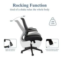 Mid-mesh Task Chair With Flip Up Arms And Tilt Function MAX 105 - Black 26 Mid-mesh Task Chair With Flip Up Arms And Tilt Function MAX 105 - Black -Office Storage Sales 92ada6ef a0c8 437b b65e 70e6149195f6