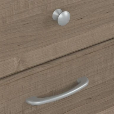 Cabot 72W L Shaped Desk With Hutch And Storage By Bush Furniture - Ash Gray 4 Cabot 72W L Shaped Desk With Hutch And Storage By Bush Furniture - Ash Gray - Image 4