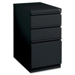 Lorell Mobile File Pedestal - Letter - Black