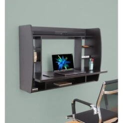 Copper Grove Cainari Wall-mounted Laptop Office Desk With Shelves - White -Office Storage Sales 94107ee3 4014 4e17 b8f8 778ceca5d876