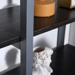 HOMCOM 5 Tier Versatile L-Shaped Computer Desk Writing Table With Display Shelves And Metal Frame, Space-Saving, For Study Room - Natural -Office Storage Sales 9420aabf 0c5e 4bd4 bf4d 610bdc002f47