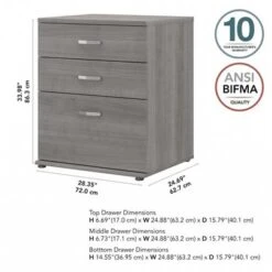 Universal Storage Cabinet With Drawers By Bush Business Furniture - Platinum Gray 29 Universal Storage Cabinet With Drawers By Bush Business Furniture - Platinum Gray -Office Storage Sales 945e2cf6 fa9c 48a0 b82e cce8ae203860