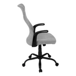 Office Chair/ Adjustable Height/ Swivel/ Ergonomic/ Armrests/ Computer Desk/ Work/ Metal/ Mesh/ Grey/ Black/ Contemporary/ Modern -Office Storage Sales 950f35c8 387b 47a0 b58c 17be66105149