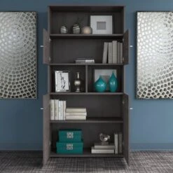 Office 500 5-shelf 4-door Bookcase By Bush Business Furniture - Espresso Finish -Office Storage Sales 95b381a7 8790 4eb6 a10c fc6bab8c0324