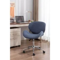 Porthos Home Rudi Office Chair, PU Or Fabric Or Velvet Upholstery, Chrome Legs - Blue Fabric 25 Porthos Home Rudi Office Chair, PU Or Fabric Or Velvet Upholstery, Chrome Legs - Blue Fabric -Office Storage Sales 97fc944c 6a90 4b6f a1cd 70c9f02a84bd