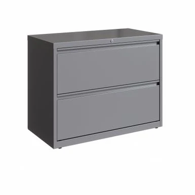 Hirsh 36 In Wide, 2 Drawer, HL8000 Series, Arctic Silver - Grey 2 Hirsh 36 In Wide, 2 Drawer, HL8000 Series, Arctic Silver - Grey - Image 2