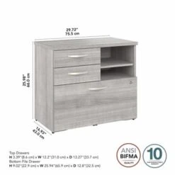 Studio A Storage Cabinet With Drawers By Bush Business Furniture - White -Office Storage Sales 9916b706 c345 4154 9bfb 7ac37197705e