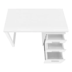 Computer Desk/ Home Office/ Laptop/ Left/ Right Set-up/ Storage Drawers/ 48"L/ Work/ Laminate/ White/ Contemporary/ Modern -Office Storage Sales 99cddef0 9cc3 4661 8252 cd3b3f3ffe76