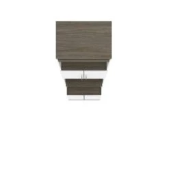 Orion 30W Tall Storage Cabinet With Doors And Fold-Out Desk By Bestar - Bark Grey/Graphite -Office Storage Sales 9a9140e9 fc84 4b45 a5bc aedb72d58196