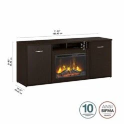 72W Electric Fireplace Storage Cabinet By Bush Business Furniture - White -Office Storage Sales 9b3d92e9 4ce3 44ad af08 c4b20abf5b9b