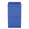 Hirsh 20" D Commercial Mobile Pedestal 2-Drawer File Cabinet, Blue - Blue