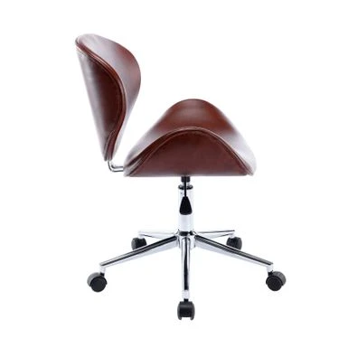 Porthos Home Rudi Office Chair, PU Or Fabric Or Velvet Upholstery, Chrome Legs - Blue Fabric 17 Porthos Home Rudi Office Chair, PU Or Fabric Or Velvet Upholstery, Chrome Legs - Blue Fabric - Image 17