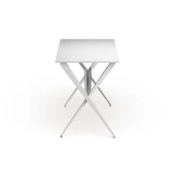 The Curated Nomad Tachevah Mid-century Modern White Desk - Painted - White -Office Storage Sales 9ea99566 7b49 4d43 af49 7ba9337b411e