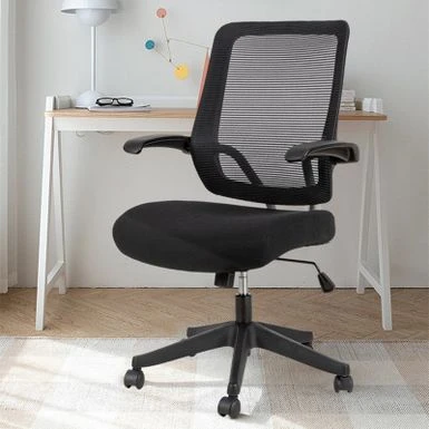 Mid-mesh Task Chair With Flip Up Arms And Tilt Function MAX 105 - Black 1 Mid-mesh Task Chair With Flip Up Arms And Tilt Function MAX 105 - Black
