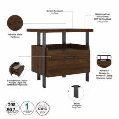 Bush Furniture Architect 1 Drawer Lateral File Cabinet - Modern Walnut -Office Storage Sales 9f40e1c5 90fc 4c64 a6ad e49fcd339b3b