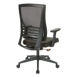 Mesh Back Office Chair With Black Frame - Polyester/Fabric -Office Storage Sales 9f70ef1b 194e 4625 9050 408df0ee616a