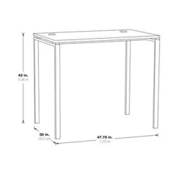 42" High Writing Desk In Black Or White - Black -Office Storage Sales a0db8bed 69b0 424b b1a0 f8e11724dc88