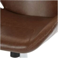 Chatsworth Faux Leather Office Chair With Chrome Base - Saddle -Office Storage Sales a1c22d4a 2bd4 45af 93d3 22db90821a3f