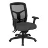 ProLine Fabricated High-Back Office Chair - Greenguard Certified/Lumbar Support/Adjustable Height - Icon Grey
