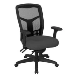 ProLine Fabricated High-Back Office Chair - Greenguard Certified/Lumbar Support/Adjustable Height - Icon Grey