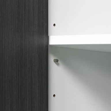 HOMCOM Buffet Cabinet, Storage Sideboard With Adjustable Shelf, Free Standing 2-Door Kitchen Cupboard, Hallway, Grey - Grey - Legal 9 HOMCOM Buffet Cabinet, Storage Sideboard With Adjustable Shelf, Free Standing 2-Door Kitchen Cupboard, Hallway, Grey - Grey - Legal - Image 9